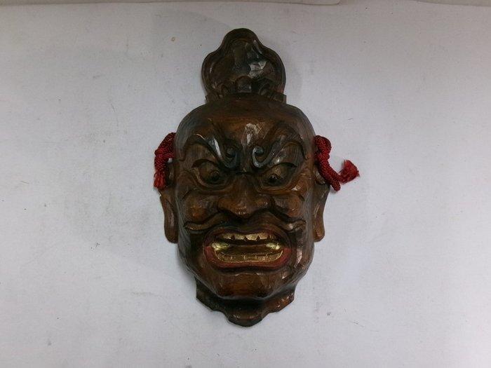 Noh masker - Houten Noh-masker Nio (Boeddhisme) Kongorikishi, Antiek en Kunst, Antiek | Overige Antiek