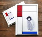 Jos Verheugen - Free after Mondrian, with Baby Penguin, Antiek en Kunst, Kunst | Schilderijen | Modern