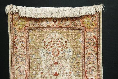 Turkse Hereke zijden tapijt - Tapijt - 106 cm - 71 cm, Huis en Inrichting, Stoffering | Tapijten en Vloerkleden