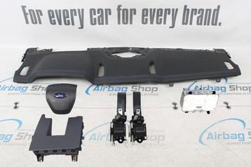 AIRBAG KIT -TABLEAU DE BORD NOIR AVEC COUTURE BLEU FORD RANG, Utilisé, Ford