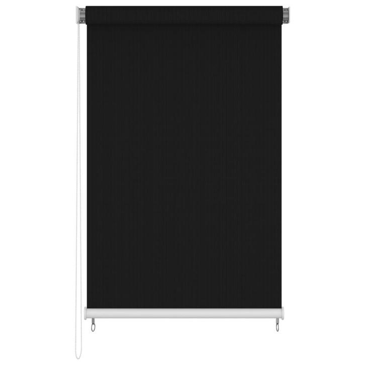 vidaXL Rolgordijn voor buiten 140x230 cm zwart, Huis en Inrichting, Stoffering | Gordijnen en Lamellen, Nieuw, Verzenden