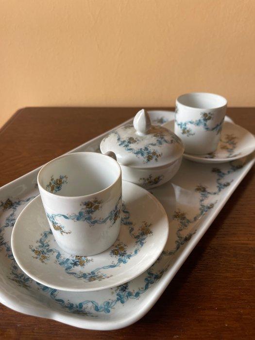 Limoges - Koffieservies (7) - Porselein, Antiquités & Art, Antiquités | Meubles | Tables
