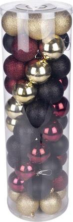 Tweedekans | Christmas Gifts Kerstballen Set Zwart/Goud/Rood, Diversen, Kerst, Ophalen of Verzenden, Nieuw