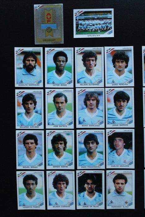 1986 Panini Uruguay & Scotland Set #310 - #345 - 36 Card -, Verzamelen, Stickers