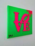 Daavid - NO RESERVE PRICE LOVE VERT ET ROSE FLUO