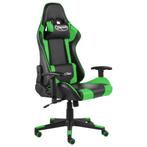 vidaXL Gamestoel draaibaar PVC groen, Huis en Inrichting, Stoelen, Verzenden, Nieuw
