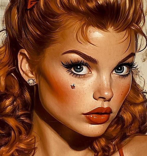 Ginger Red (1965) - Tess II, Antiek en Kunst, Kunst | Schilderijen | Modern