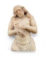 Sculpture, Imago Pietatis - Albâtre - XVIe siècle, Antiquités & Art