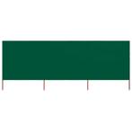 vidaXL Windscherm 3-panelen 400x160 cm stof groen, Verzenden, Nieuw