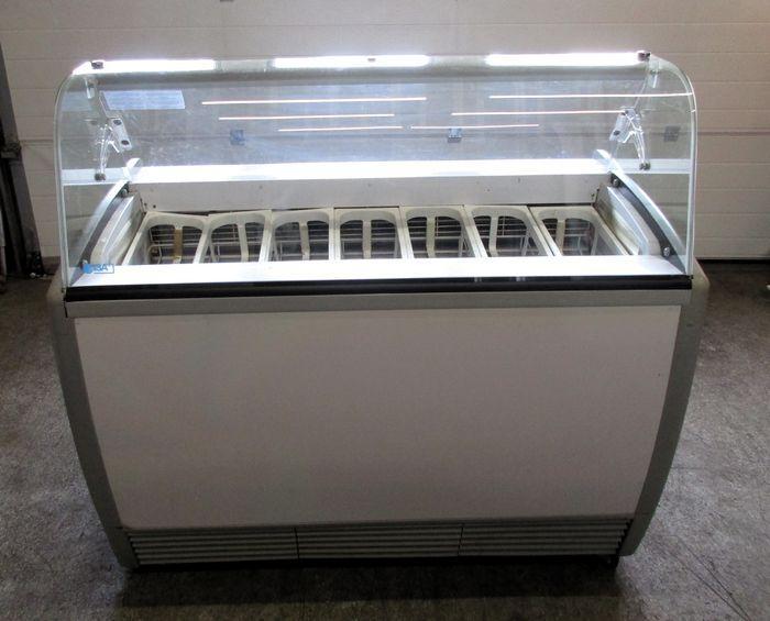 IJsvitrine, IJstoog, Vriezer, B133 x D70 x H128cm,, Elektronische apparatuur, Vriezers en Diepvrieskisten