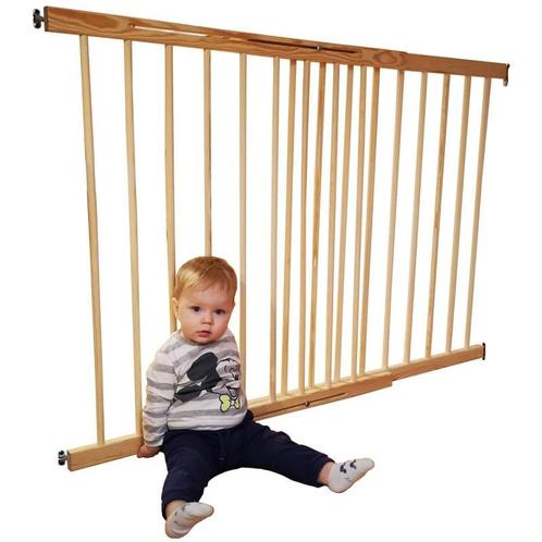 Verstelbaar houten hekje 72-122 cm - veilig voor kinderen..., Kinderen en Baby's, Traphekjes, Nieuw, Ophalen of Verzenden