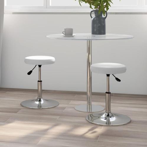 vidaXL Eetkamerstoelen 2 st kunstleer wit, Huis en Inrichting, Stoelen, Nieuw, Verzenden