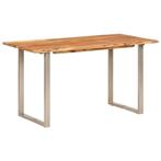 Acacia Eettafel 140x70cm | Tweede Kansje | Kwaliteit + Ko..., Huis en Inrichting, Tafels | Eettafels, IndustriÃ«le stijl, 100 tot 150 cm