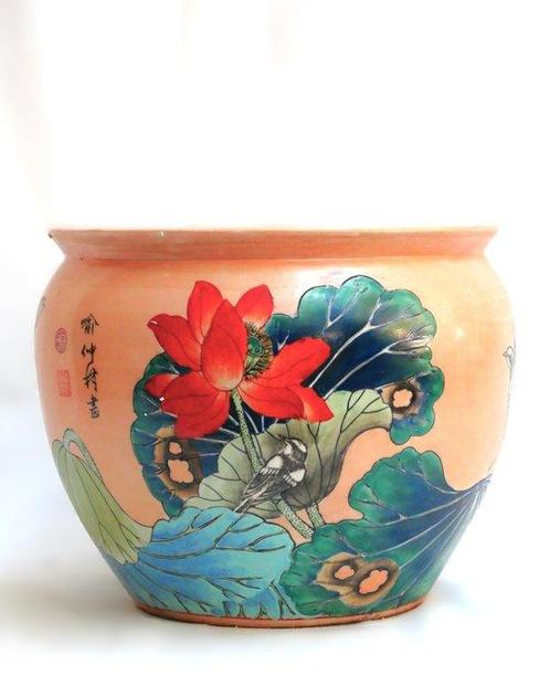 Pot de fleurs - Porcelaine, style asiatique, Antiek en Kunst, Kunst | Designobjecten