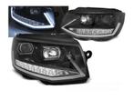 LED Tube koplampen BlackChrome dynamisch knipperlicht, Auto-onderdelen, Verzenden, Nieuw, Volkswagen