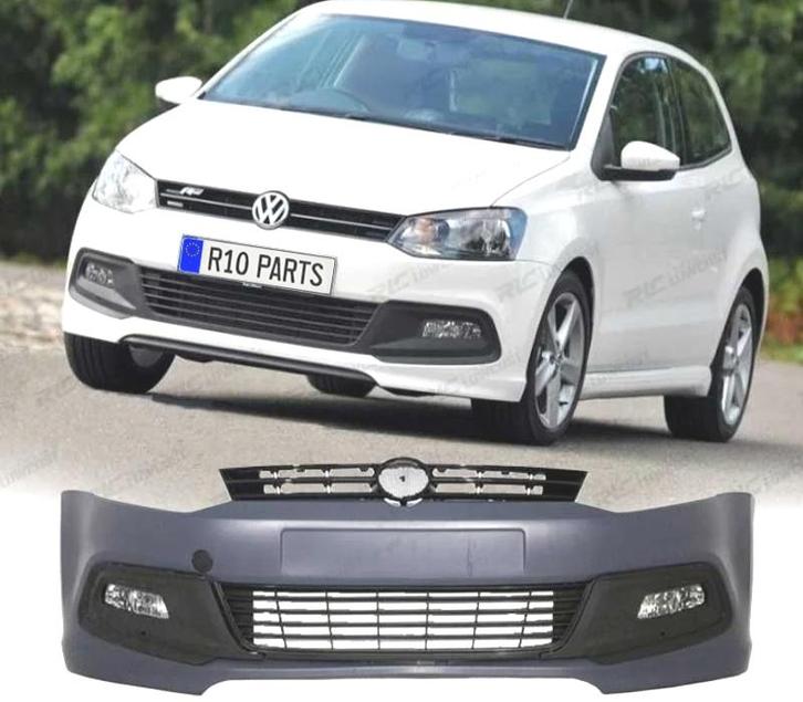 PARE CHOCS FRONTAL VOLKSWAGEN VW POLO 3 5 TRG. 09-17 LOOK R, Auto-onderdelen, Carrosserie, Verzenden