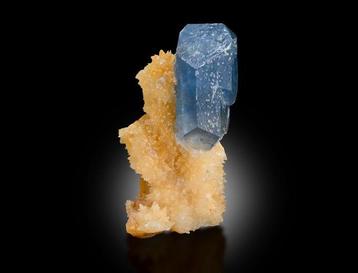 Celestien met Calciet Exemplaar - Hoogte: 5.5 cm - Breedte: