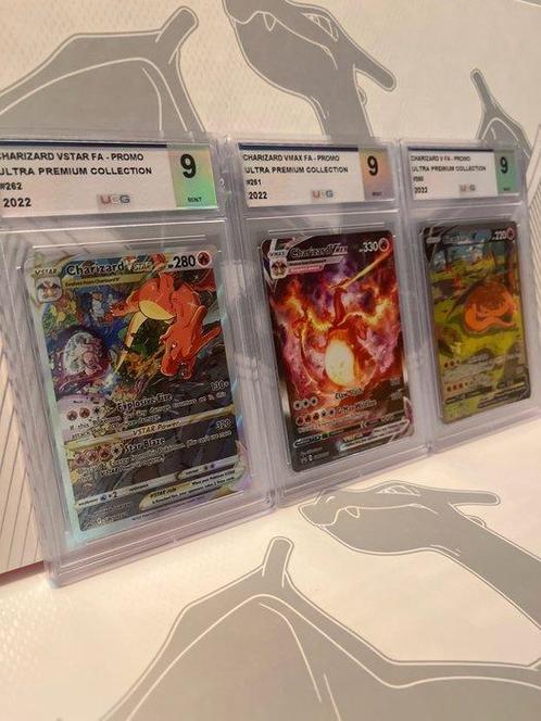 Wizards of The Coast - 3 Graded card - Charizard VMAX / V /, Hobby & Loisirs créatifs, Jeux de cartes à collectionner | Pokémon