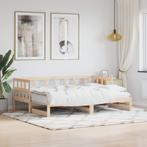 vidaXL Lit de jour avec lit gigogne 80x200 cm bois de, Maison & Meubles, Chambre à coucher | Lits, Neuf, Verzenden