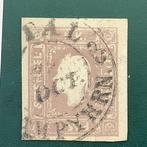 Autriche 1858 - Timbre KK avec de larges marges et avis