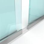 Schuifloket op maat - 4 panelen, 2 sporen - Gehard glas 6 mm, Doe-het-zelf en Bouw, Nieuw, Verzenden