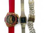 Veiling - Partij van 3 Diverse Horloges (Ongecontroleerd) ||