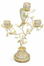 Kandelaar - Hars, Metaal - Papegaaien Design, Antiek en Kunst