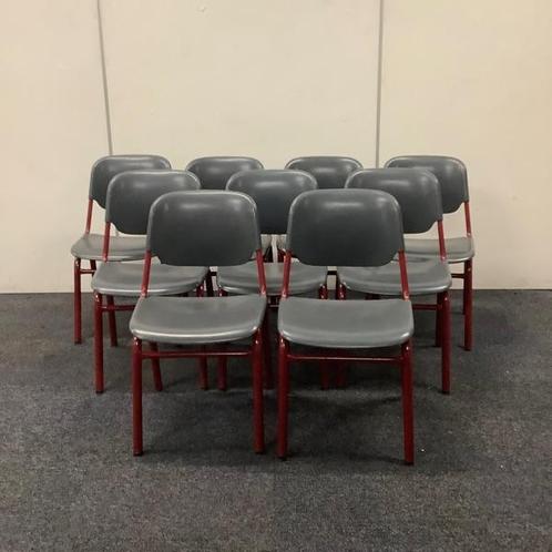 Complete set 9 stuks schoolstoelen, zith. 36 cm, van Helmut, Huis en Inrichting, Stoelen, Gebruikt, Vijf, Zes of meer stoelen