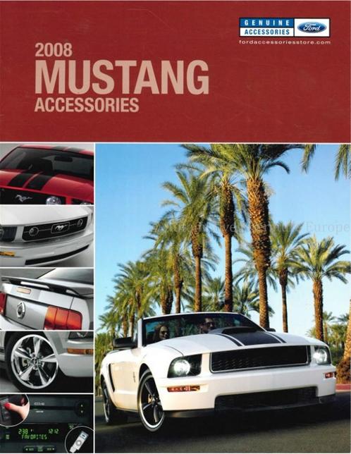 2008 FORD MUSTANG ACCESSOIRES BROCHURE ENGELS (USA), Livres, Autos | Brochures & Magazines