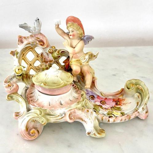 Sitzendorf - Inktpot - Porselein, Antiek en Kunst, Antiek | Glaswerk en Kristal