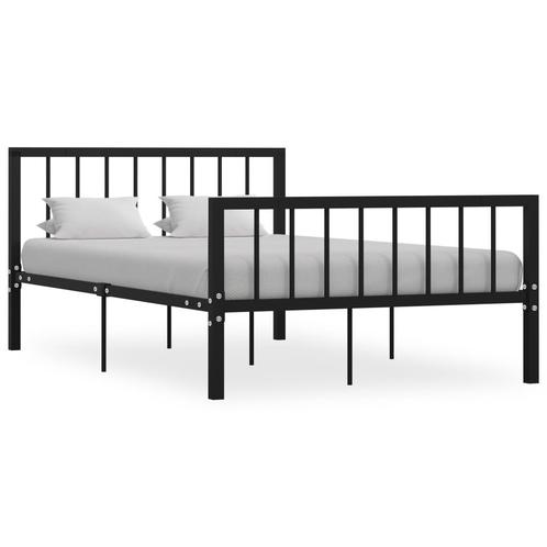 vidaXL Bedframe metaal zwart 120x200 cm, Huis en Inrichting, Slaapkamer | Bedden, Nieuw, Verzenden