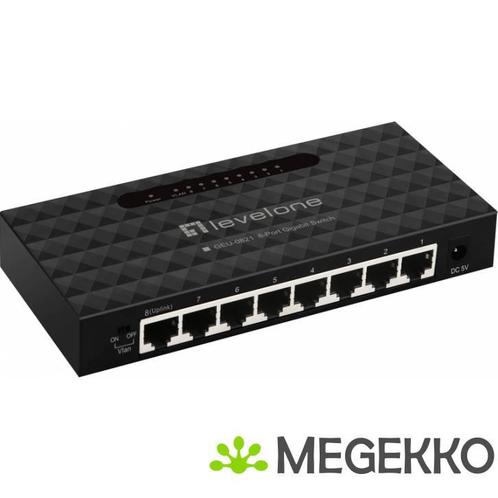 LevelOne GEU-0821 netwerk-switch Gigabit Ethernet, Computers en Software, Overige Computers en Software, Nieuw, Verzenden