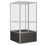 vidaXL Vogelkooi 111x107x211,5 cm gegalvaniseerd staal, Dieren en Toebehoren, Verzenden, Nieuw