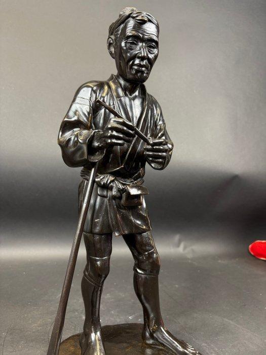 Meiji bronze figure 49cm - sculptuur Brons - Japan, Antiek en Kunst, Antiek | Overige Antiek