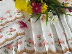 Lenzuolo in merletto sangallo e ricami - Drap de lit (3) -
