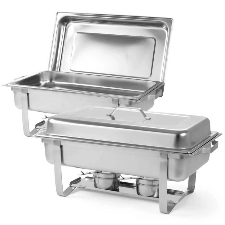Set Chafing Dishes | ECONOMY | RVS | 1/1 GN (9L) | 2 Stuks, Zakelijke goederen, Horeca | Keukenapparatuur, Nieuw in verpakking