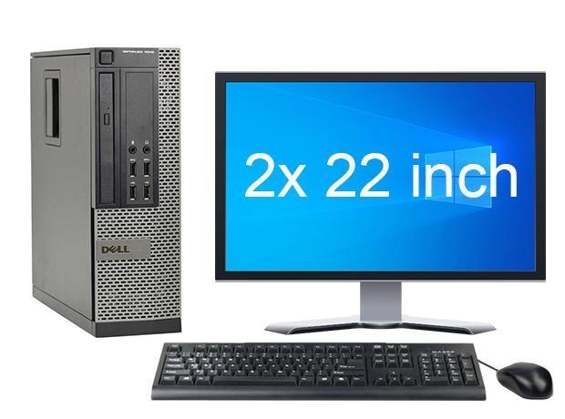 Dell OptiPlex 7010 SFF i3 3e Gen + 2x 22 Monitor + 2 jaar, Computers en Software, Desktop Pc's, Ophalen of Verzenden