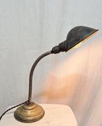 Lamp - Messing, Metaal - Art Deco - zwanenhals, Antiek en Kunst, Antiek | Verlichting