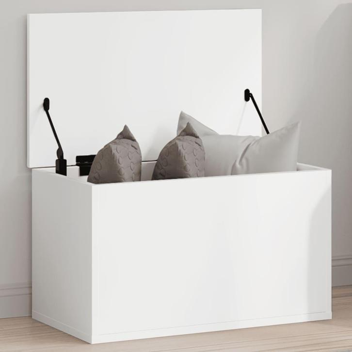 vidaXL Opbergbox 60x35x35 cm bewerkt hout wit, Huis en Inrichting, Kasten | Overige, Nieuw, Verzenden