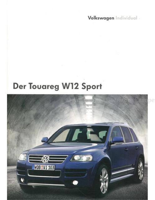 2004 VOLKSWAGEN TOUAREG W12 SPORT BROCHURE DUITS, Boeken, Auto's | Folders en Tijdschriften
