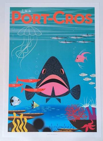 Monsieur Z - Original travel Poster  Port-Cros Island