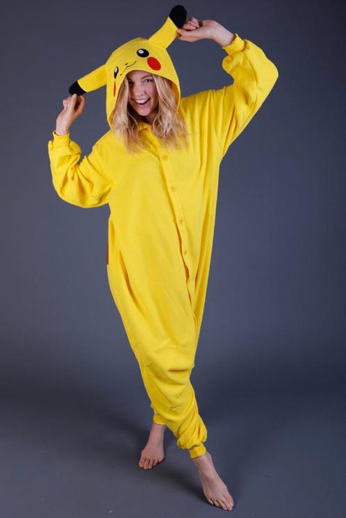 Onesie Pikachu Pokemon Pak Kostuum XS-S Pikachupak Jumpsuit, Kleding | Heren, Carnavalskleding en Feestkleding, Nieuw, Ophalen of Verzenden