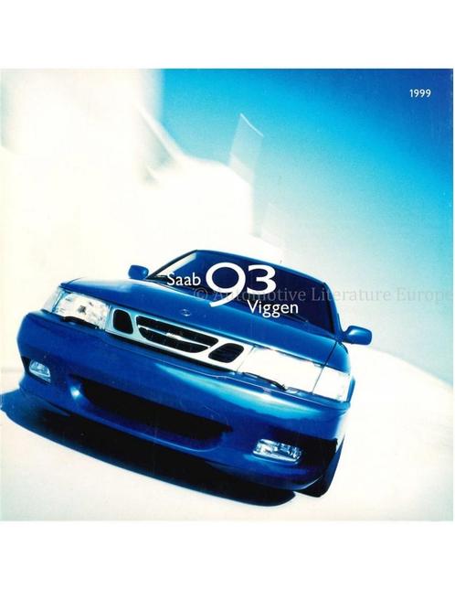 1999 SAAB 9-3 VIGGEN BROCHURE FRANS, Livres, Autos | Brochures & Magazines