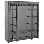 vidaXL Armoire avec compartiments et tiges Gris 150x45x176 c
