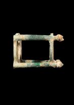 Oud-Chinees, Ming-dynastie Geglazuurde terracotta Stand, Antiek en Kunst