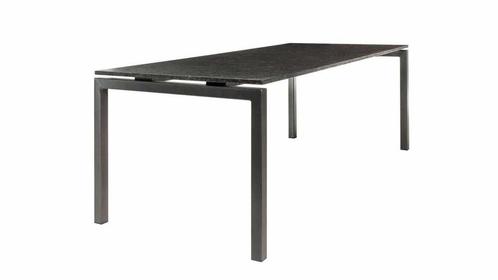 Studio 20 Bergamo granieten tafel 180 x 90 cm Pearl grey |, Tuin en Terras, Tuinsets en Loungesets