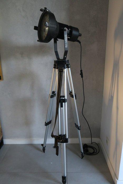 Theater Lamp, Tripod lamp - Staande lamp - Aluminium, Staal, Antiek en Kunst, Curiosa en Brocante