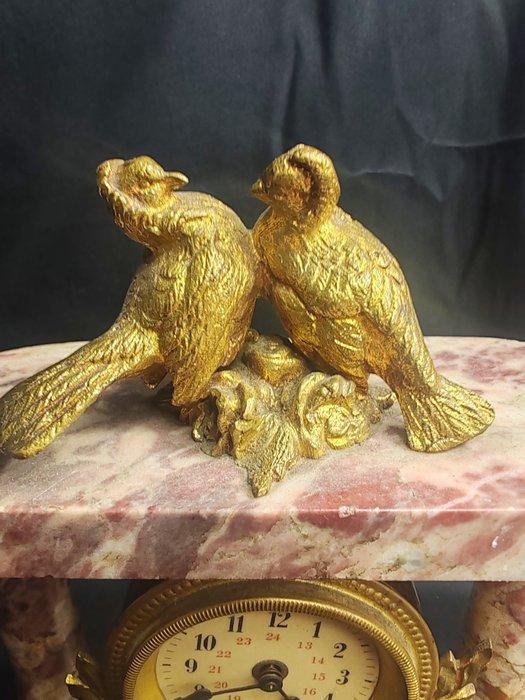 Horloge - Laiton, Bronze, Marbre - 1900-1920, Antiek en Kunst, Antiek | Klokken