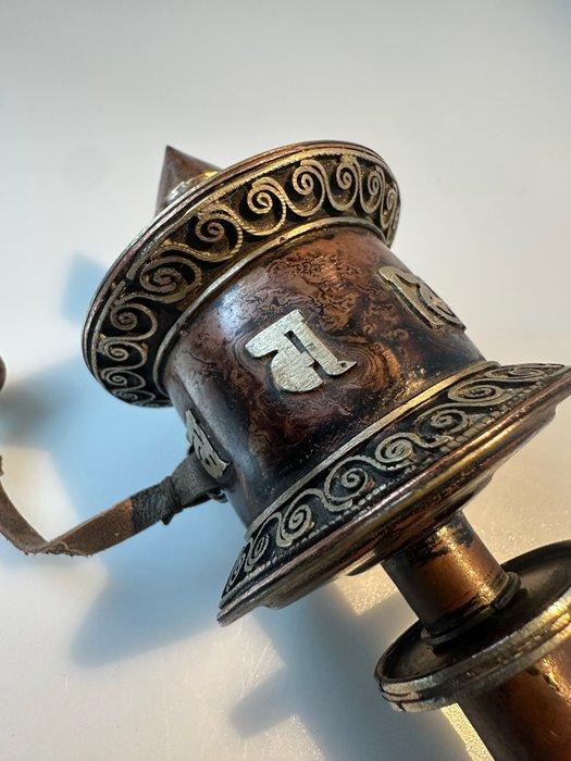 Gebedsmolen of gebedswiel - Rijstpapier - 1940-1950,, Antiek en Kunst, Antiek | Overige Antiek