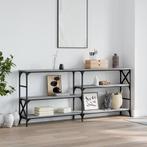 vidaXL Wandtafel 180x29x76,5 cm bewerkt hout grijs sonoma, Huis en Inrichting, Tafels | Bijzettafels, Verzenden, Nieuw